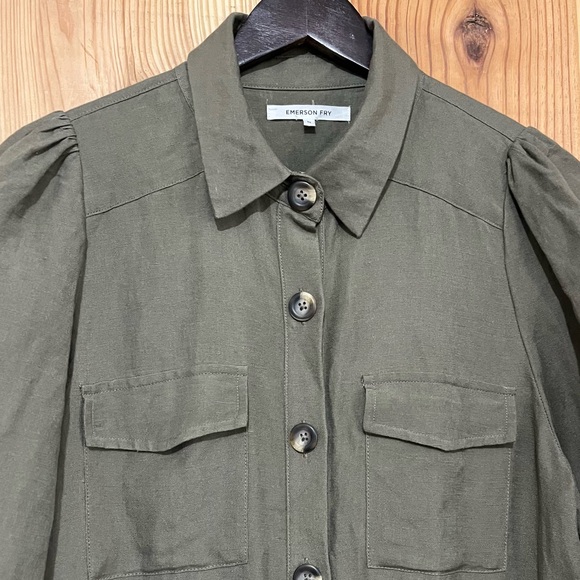 Emerson Fry Olive Midi Dress - Picture 3 of 14